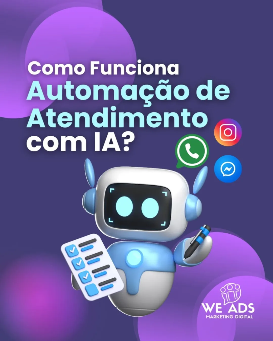 💬 Automatize o atendimento da sua empresa com IA!

Você sabia que pode ter um assistente virtual 24h no WhatsApp, Instagram e Facebook?

 Com a automação de IA, seus clientes recebem respostas rápidas e você economiza tempo. E o melhor: eles acham que estão conversando com uma pessoa real.

✨ Benefícios:

Atendimento rápido e eficiente

Disponível o tempo todo

Melhora nas vendas

Economia de tempo para você

💥 Quer saber como?

 Fale conosco agora e veja como podemos ajudar!